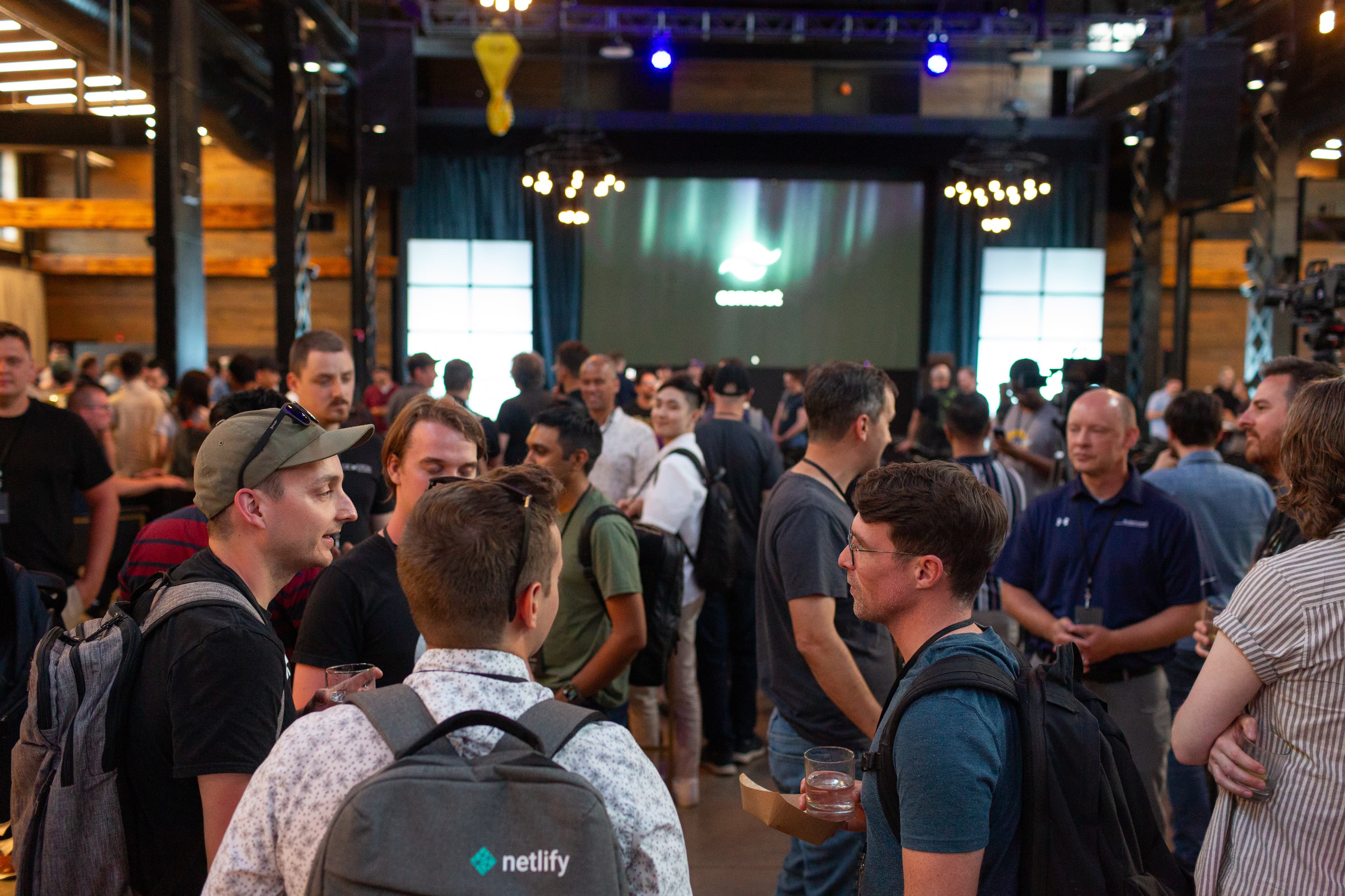 Attendees at Tailwind Connect socializing after the event